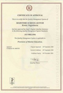 sertifikat skole 2001